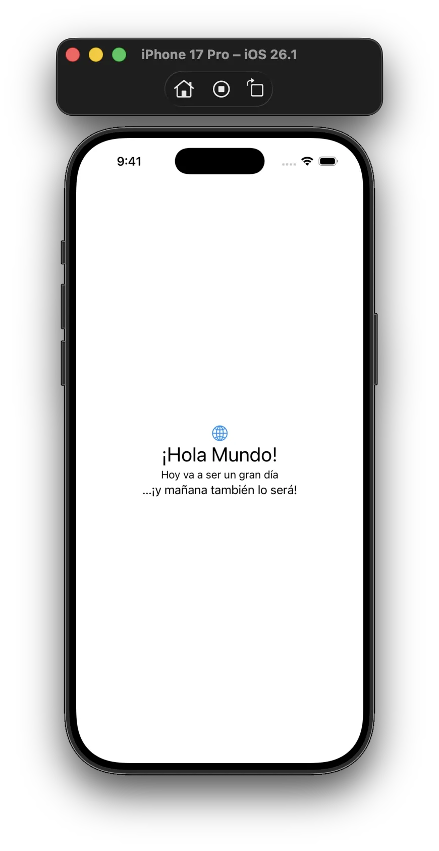 Running the app in Spanish