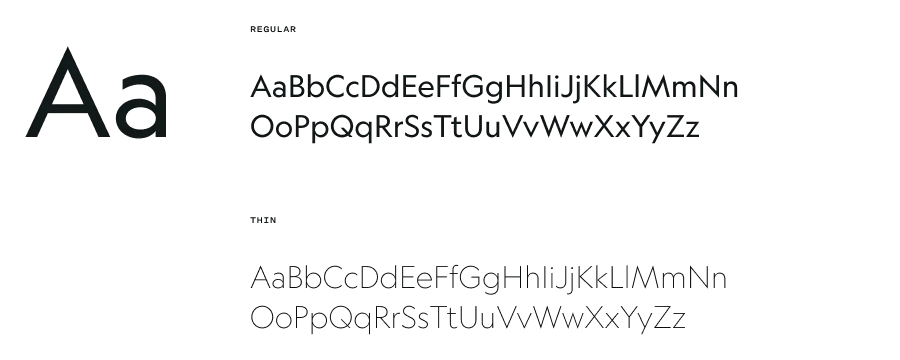Geograph typeface sample