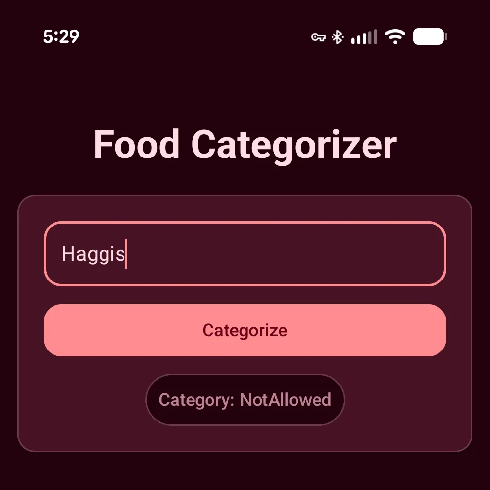 Gemini Nano correctly classified Haggis