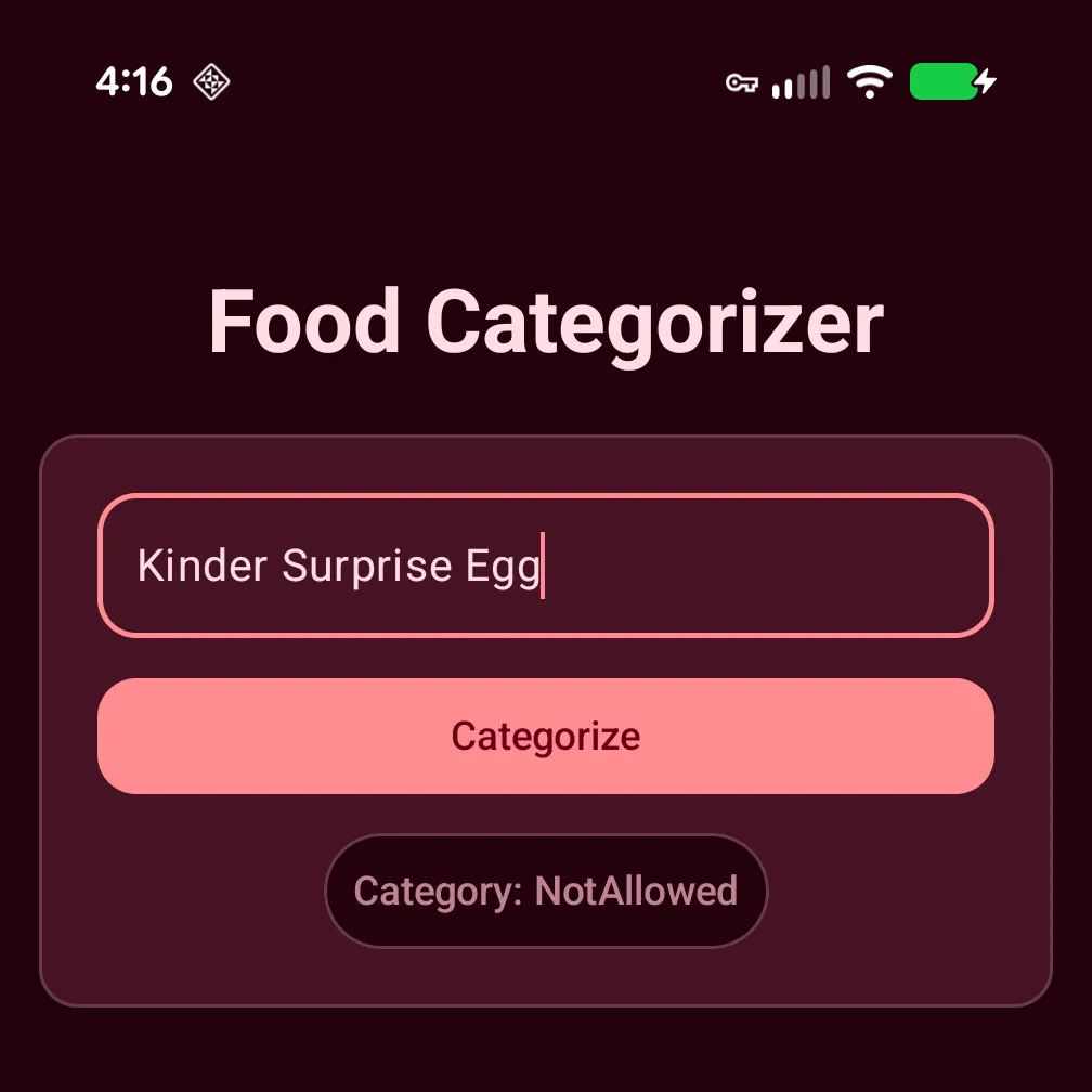 Gemini Nano correctly classifies Kinder Surprise Egg after improved prompt