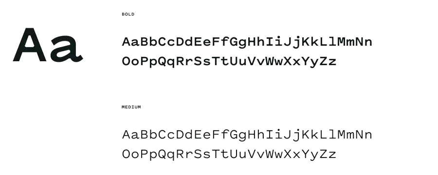 Pitch Sans typeface sample