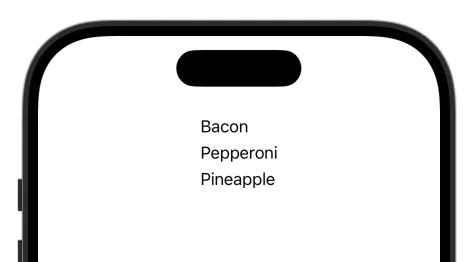 Left-aligned text example