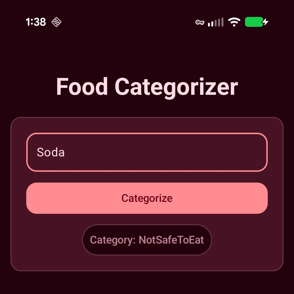 Gemini Nano incorrectly classifies Soda before improved prompt
