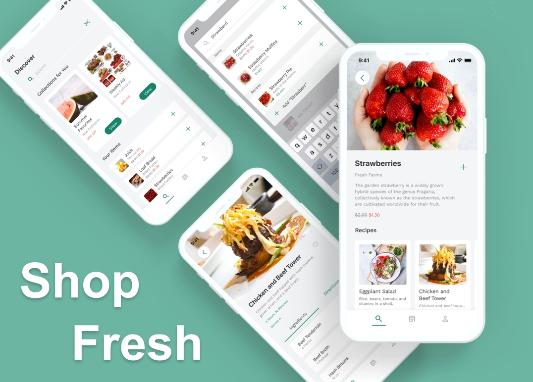 Shop Fresh UI Kit preview